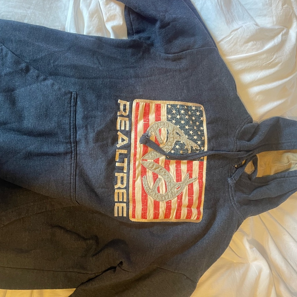 Realtree Dark Blue Hoodie with Logo